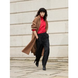 Fawn Felt Coat Tobacco Brown | French Connection US