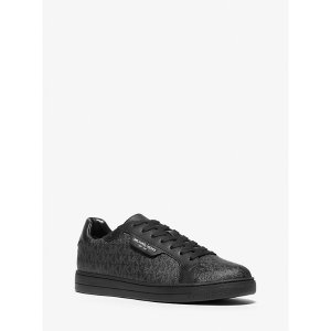 Michael Kors Keating Logo and Leather Sneaker