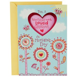 Hallmark Mother's Day Card for Grandmother from Kids (Very Loved Grandma Sticker),S191.0ea