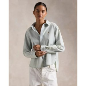 Ralph Lauren Cropped Boxy Chambray Shirt