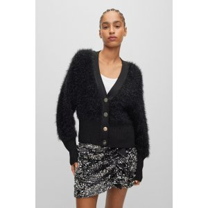 BOSS V-neck cardigan with sparkly buttons