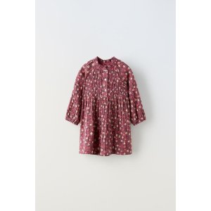 Zara TEXTURED FLORAL DRESS