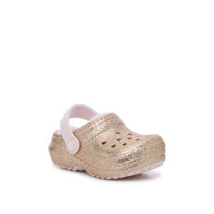 Crocs Classic Lined Glitter Clog - Kids'