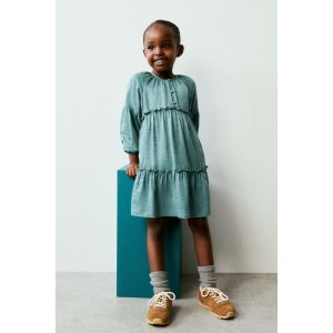 Zara FLOWY DRESS WITH BUTTONS