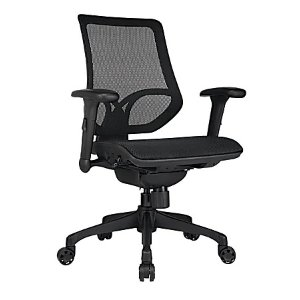 WorkPro 1000 Series Ergonomic MeshMesh Mid Back Task Chair BlackBlack BIFMA Compliant - Office Depot