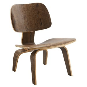 Molded Walnut Plywood Lounge Chair
