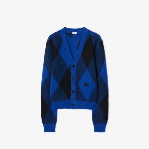 Burberry Argyle Wool Cardigan