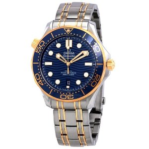 Omega Seamaster Sedna Blue Dial Steel and 18kt Yellow Gold Watch