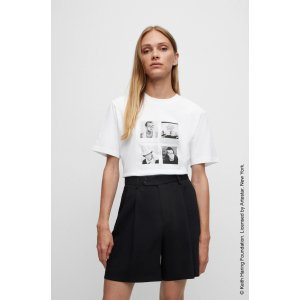 BOSS x Keith Haring gender-neutral T-shirt with photographic artwork