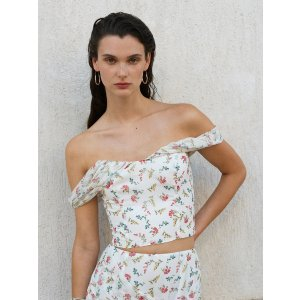 French Connection Floriana Hallie Crinkle Top