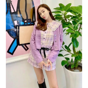 Ganni Check Seersucker Shorts