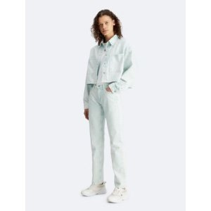 Calvin Klein Relaxed Cropped Denim Shirt Jacket