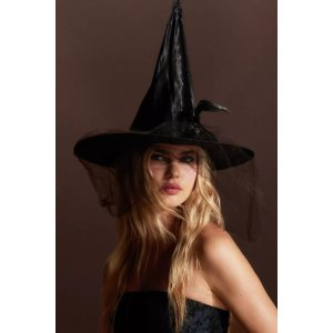 Mesh Veil Witch Hat