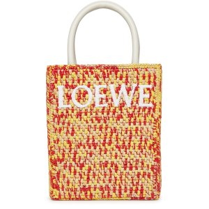 Loewe Standard A5 Tote bag in raffia