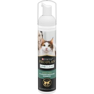 Purina Pro Plan LiveClear Rinse-Free Allergen Reducing Cat Shampoo Spray, 8.5-oz bottle