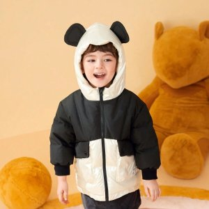 Balabala Balabala Young Boy Colorblock Down Jacket | SHEIN USA