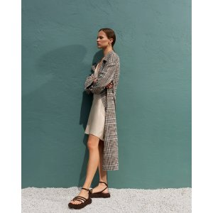 Dandy Check Trench Coat