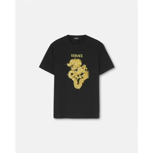 Versace EMBELLISHED YEAR OF THE DRAGON T-SHIRT