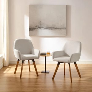 Rayshawn Upholstered Swivel Accent Chair (Set of 2)