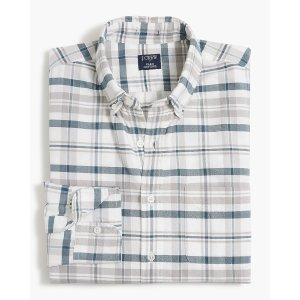 J.Crew Plaid flex oxford shirt