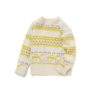 Balabala Balabala Kids Sweater Winter Geometric Figure And Cartoon Bear Pattern Soft And Thermal Teen Boy Sweater | SHEIN USA