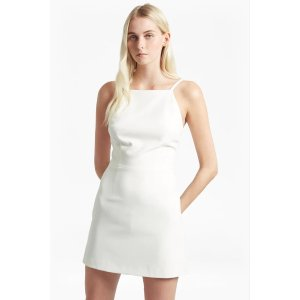 French Connection Whisper Light Square Neck Dress