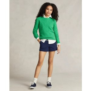 Ralph Lauren Belted Stretch Chino Short