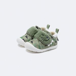 Balabala Balabala Children's Shoes Trendy Camouflage Printed Soft-Soled Anti-Slip Infant Breathable Toddler Shoes Green