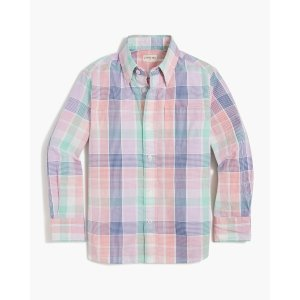 J.Crew Boys' plaid washed shirt