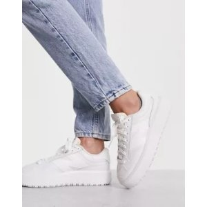 New Balance CT302 platform sneakers in triple white