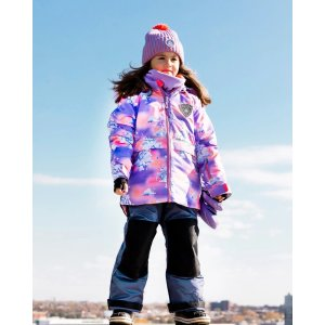 Two Piece Snowsuit Nightshadow Blue With Unicorns In The Cloud Print