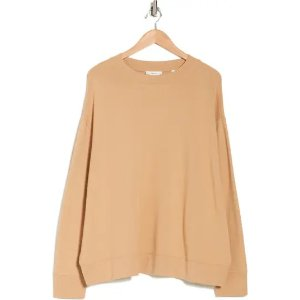 Vince Essential Relaxed Cotton Sweatshirt