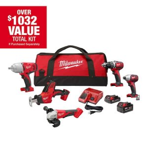 Milwaukee M18 18-Volt Lithium-Ion Cordless Combo Kit