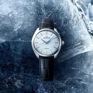 Elegance Spring Drive "Omiwatari" Hand Wind Blue Dial Men's Watch SBGY007G