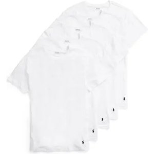 Polo Ralph Lauren 5-Pack Slim Fit Crewneck Undershirts