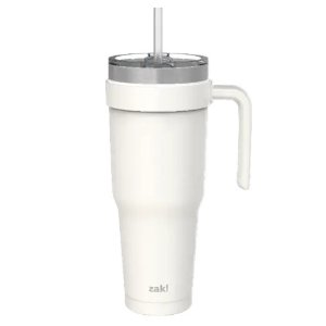 ZAK! Designs Stainless Steel Double Walled Waverly Tumbler - White