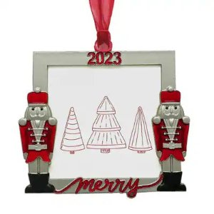 Nutcrackers 2.5" x 2.5" Christmas Ornament Frame by Studio Decor®