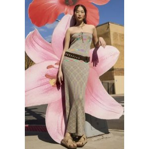 Urban Outfitters UO Amelia Strapless Midi Dress