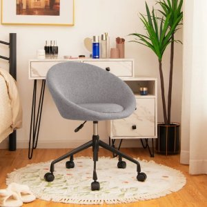 Ebern Designs Tifffany Upholstered Swivel Barrel Chair