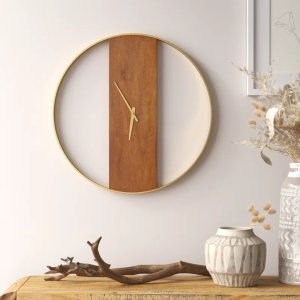 Joss & Main Gwennie Metal Wall Clock