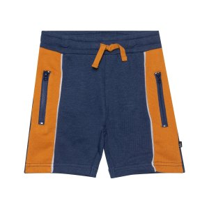 French Terry Short Navy Blue & Golden Yellow