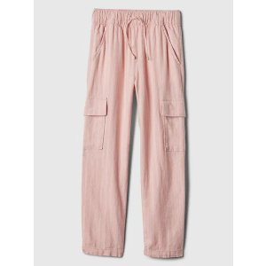 Gap Kids Easy Linen-Blend Cargo Pants