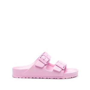 Birkenstock Arizona logo-buckle slides