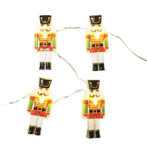 Ashland 18ct. Warm White Nutcracker LED Crafting Lights with Silver Wire by Ashland®