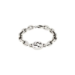 Gucci sterling silver Interlocking G bracelet