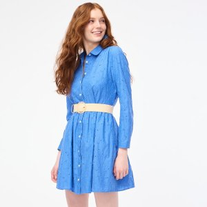 J.Crew Eyelet mini shirtdress