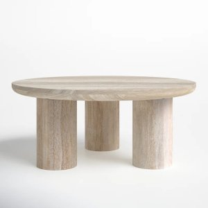 Joss & Main Columnia Solid Wood Coffee Table