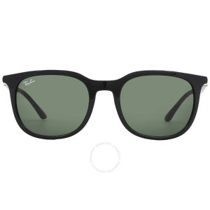 Ray-Ban Ray Ban Green Rectangular Unisex Sunglasses RB4386 601/31 54