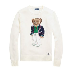 Polo Ralph Lauren Polo-Bear-motif cotton jumper