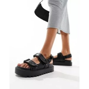 Forecast sporty dad sandals in black